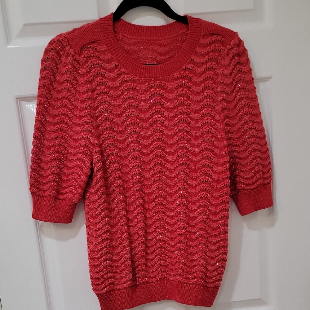 Women's Red Knit Sweater